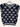 Navy blue sweater with white bow pattern on a white background