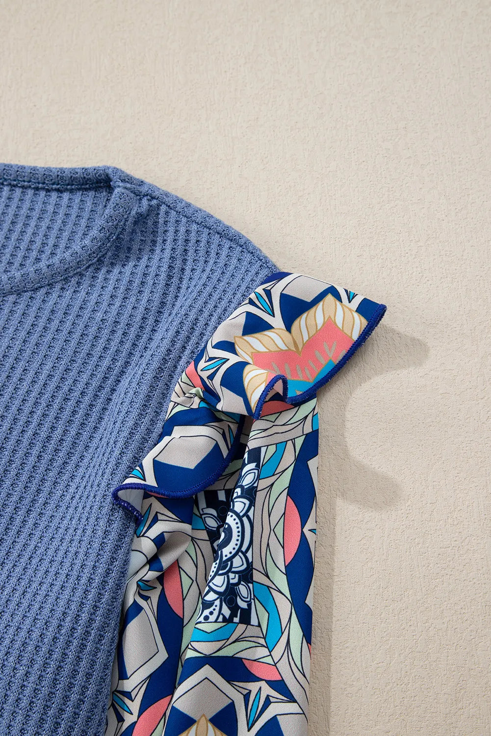 /Blue/ Michelle Floral Sleeve Blouse Top Private Label