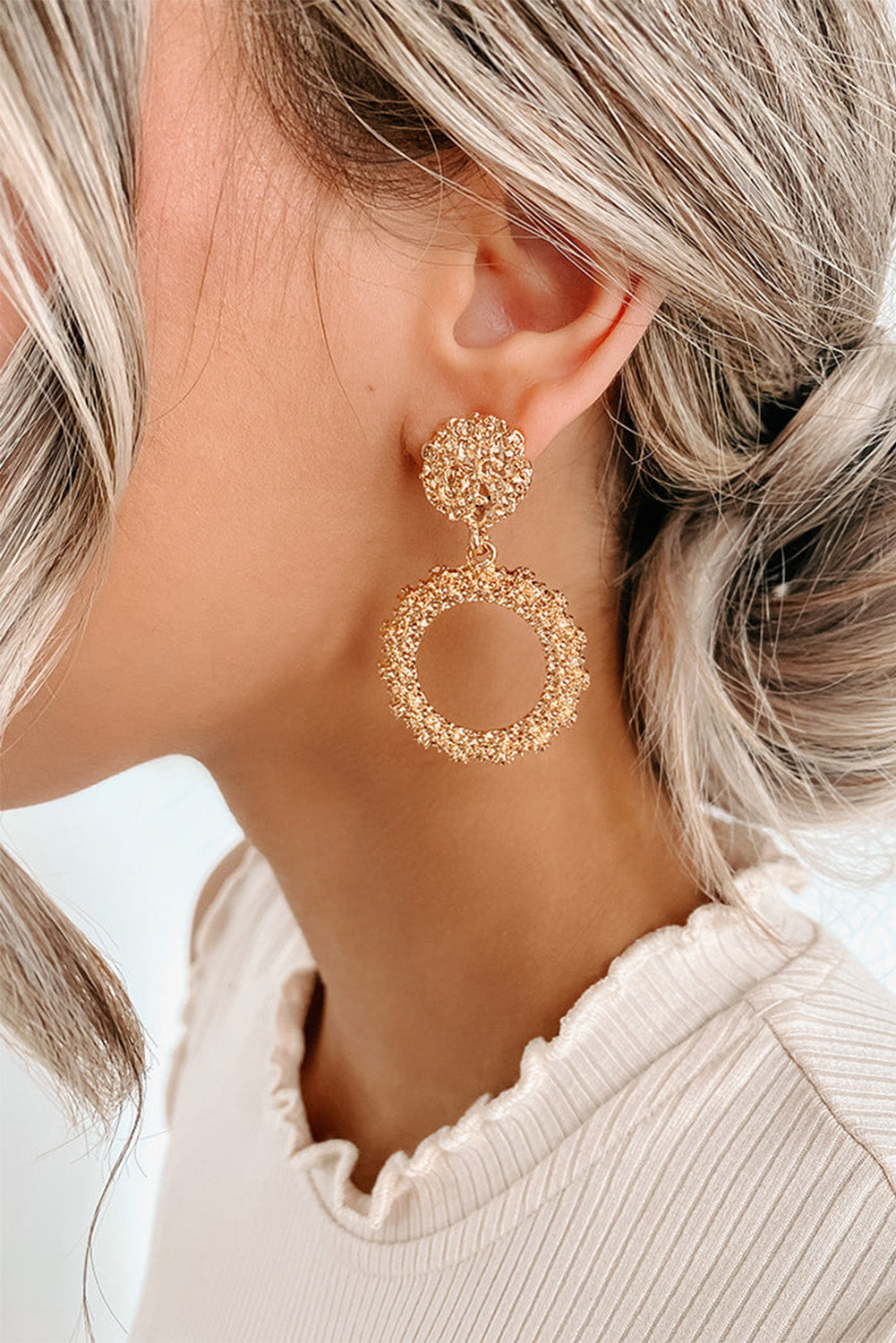 Gold Glittering Dangles