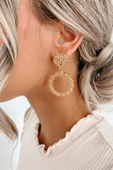 Gold Glittering Dangles