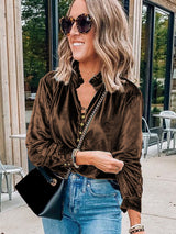 Fall in Love Velvet Top