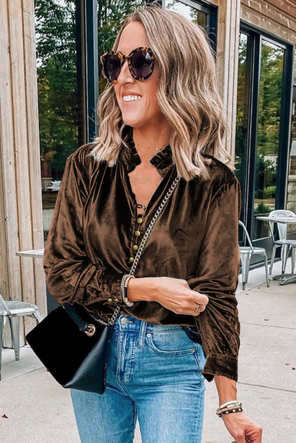 Fall in Love Velvet Top