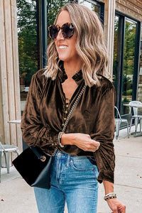 Fall in Love Velvet Top