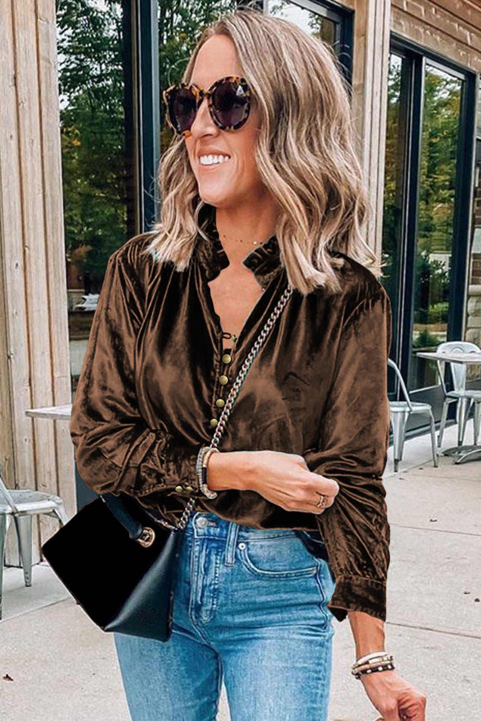 Fall in Love Velvet Top