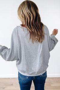 Grey Skies Waffle Top