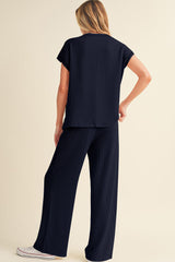 Navy Blue Classy Pant Set