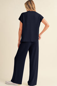 Navy Blue Classy Pant Set