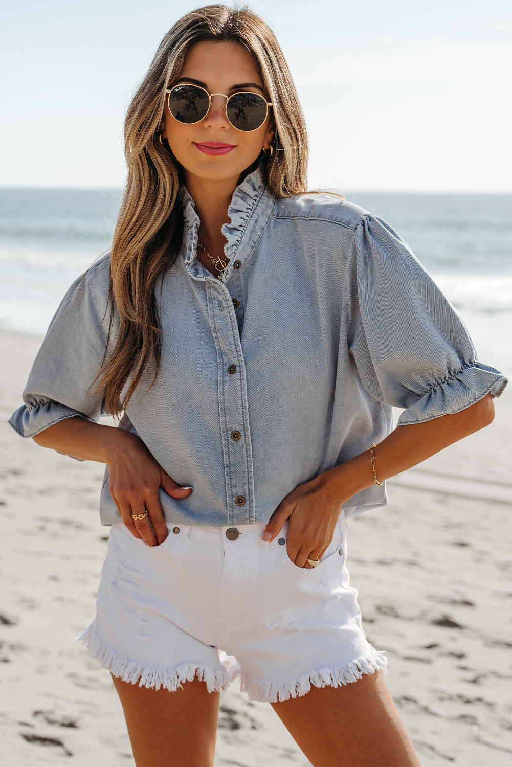 Chambray Dreams Top