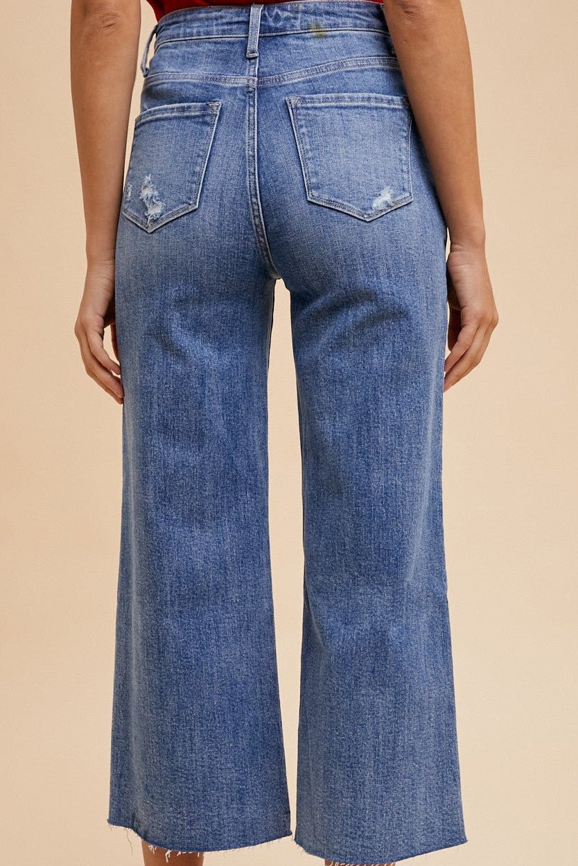 Anniewear High Rise Wide Leg Jeans - Simply Amy