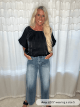 Anniewear High Rise Wide Leg Jeans - Simply Amy