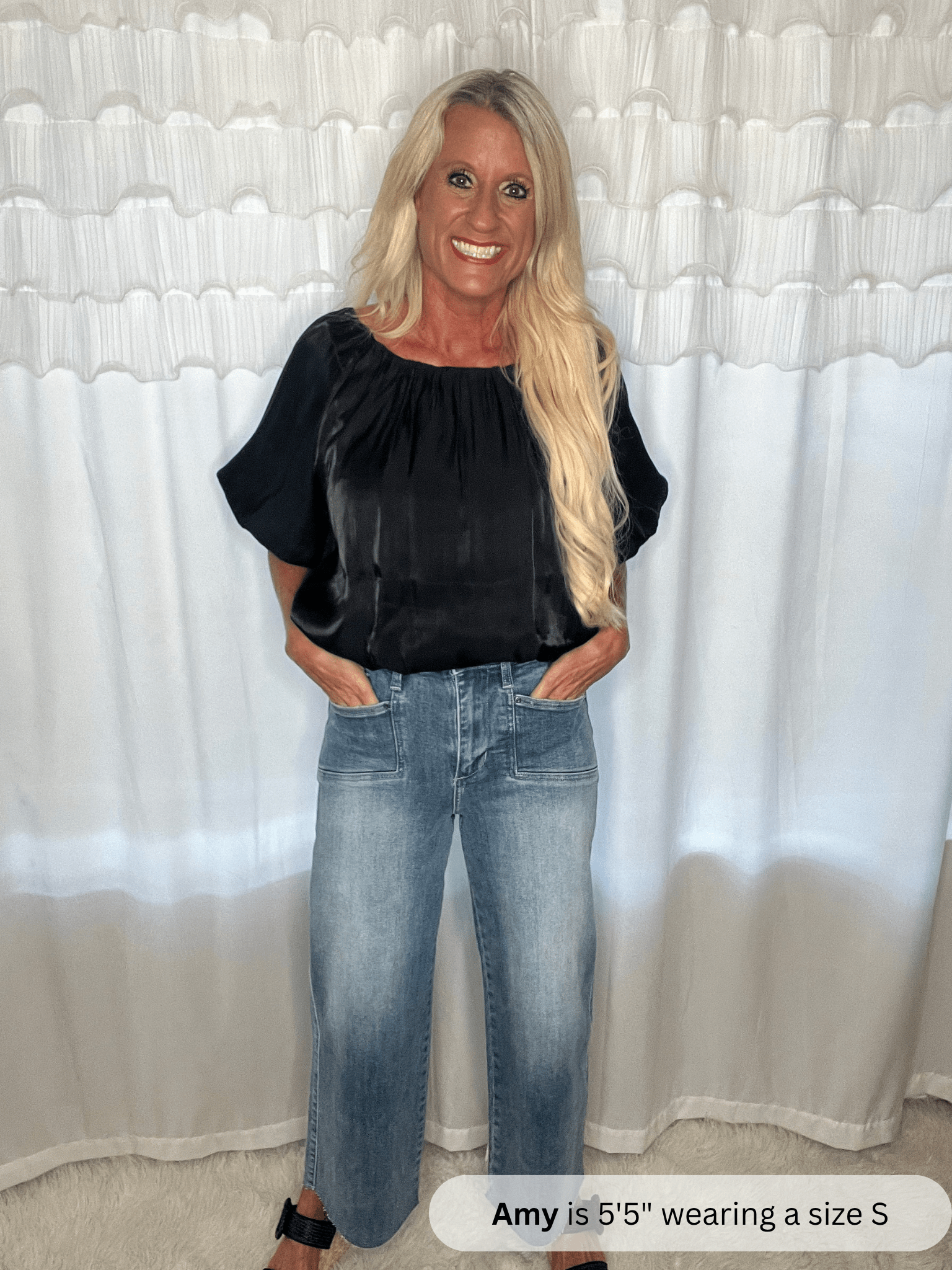 Anniewear High Rise Wide Leg Jeans - Simply Amy