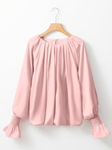 Blush Bubble Blouse - Simply Amy