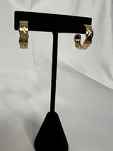 /Gold/ Diamond Design Hoop - Simply Amy