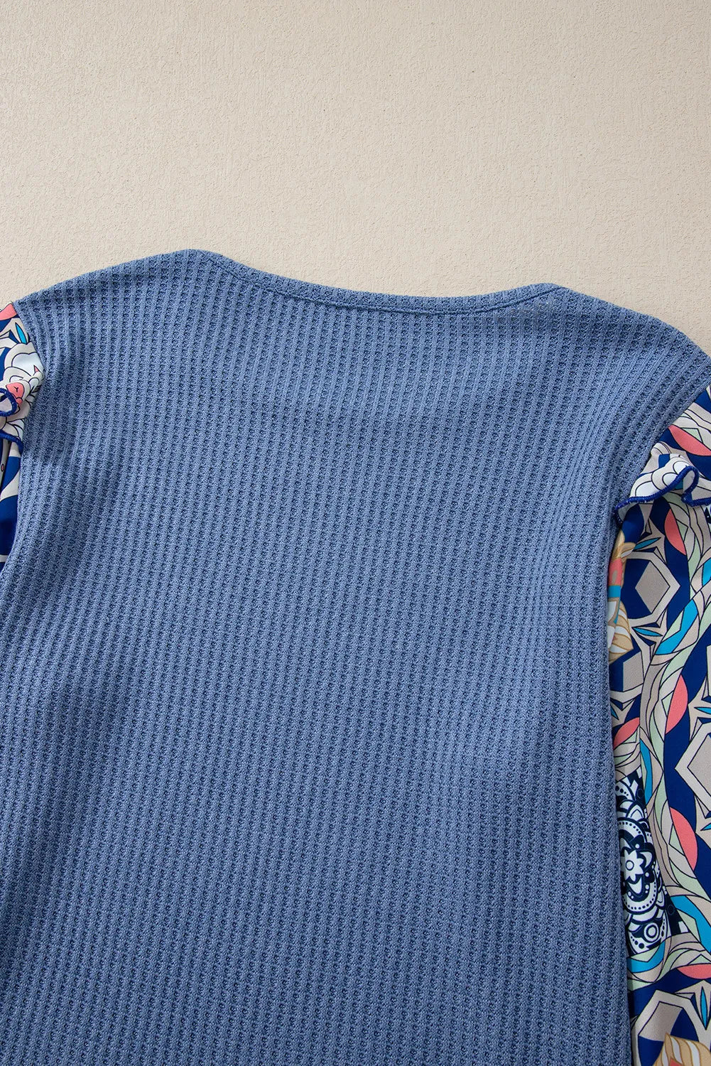 /Blue/ Michelle Floral Sleeve Blouse Top Private Label