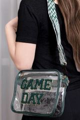 /Green/ GameDay Clear Crossbody Bag - Simply Amy