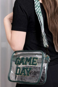 /Green/ GameDay Clear Crossbody Bag - Simply Amy
