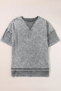 Gray Mineral Oversized Tee - Simply Amy
