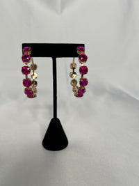 Pink Gemstone Earrings - Simply Amy