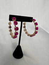 Pink Gemstone Earrings - Simply Amy