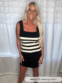 Striped Sleeveless Top - Simply Amy