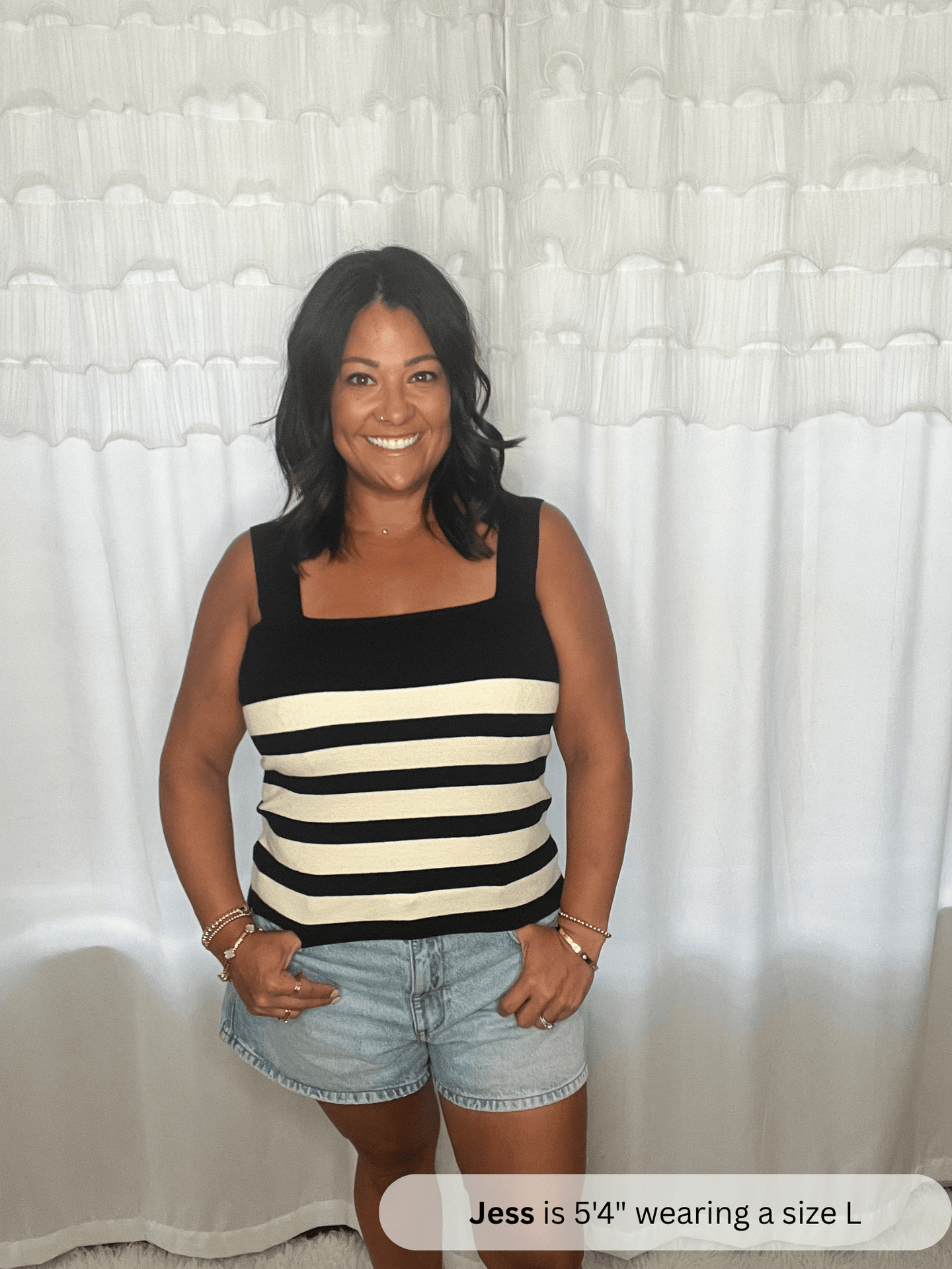 Striped Sleeveless Top - Simply Amy