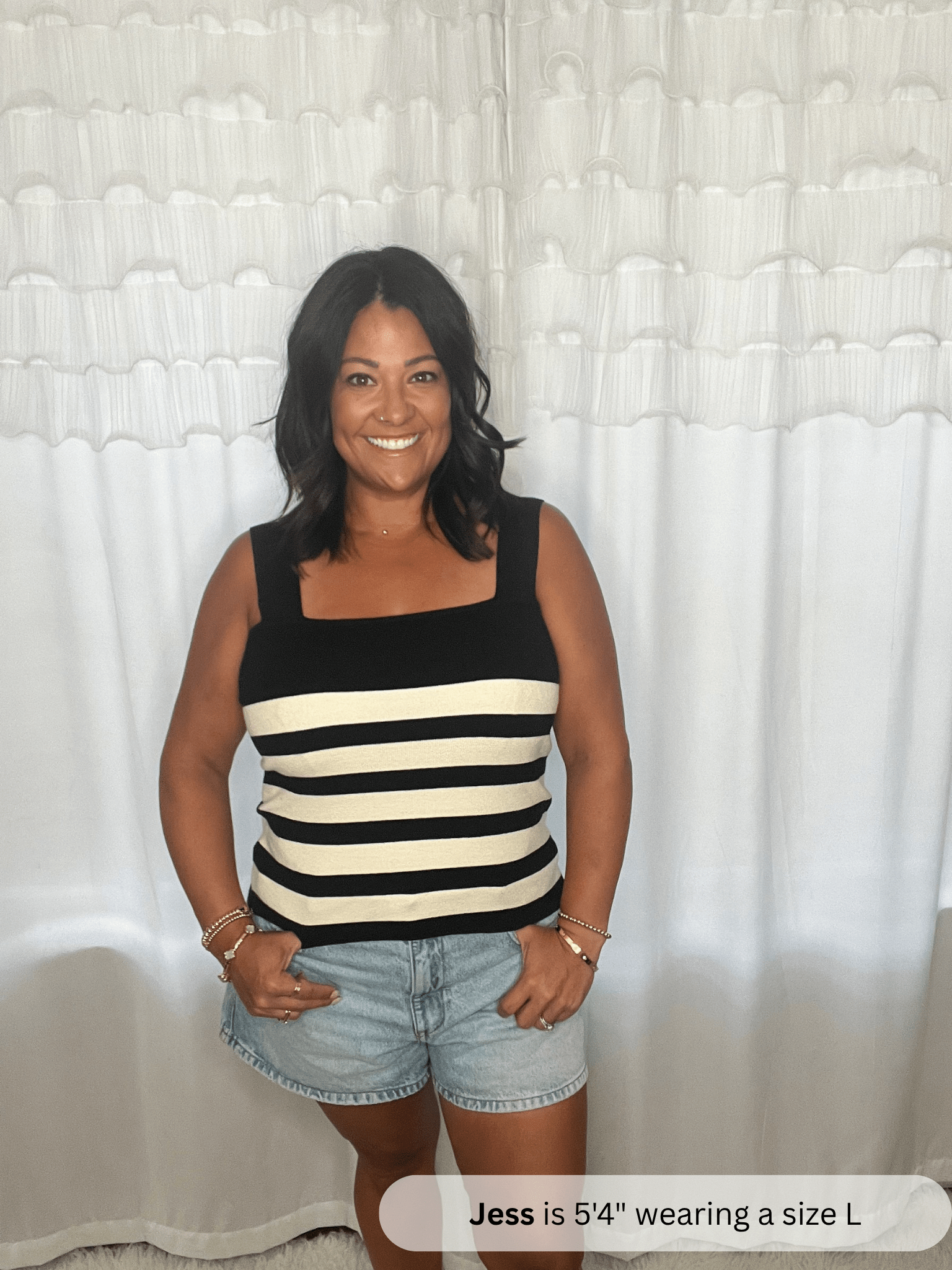 Striped Sleeveless Top - Simply Amy