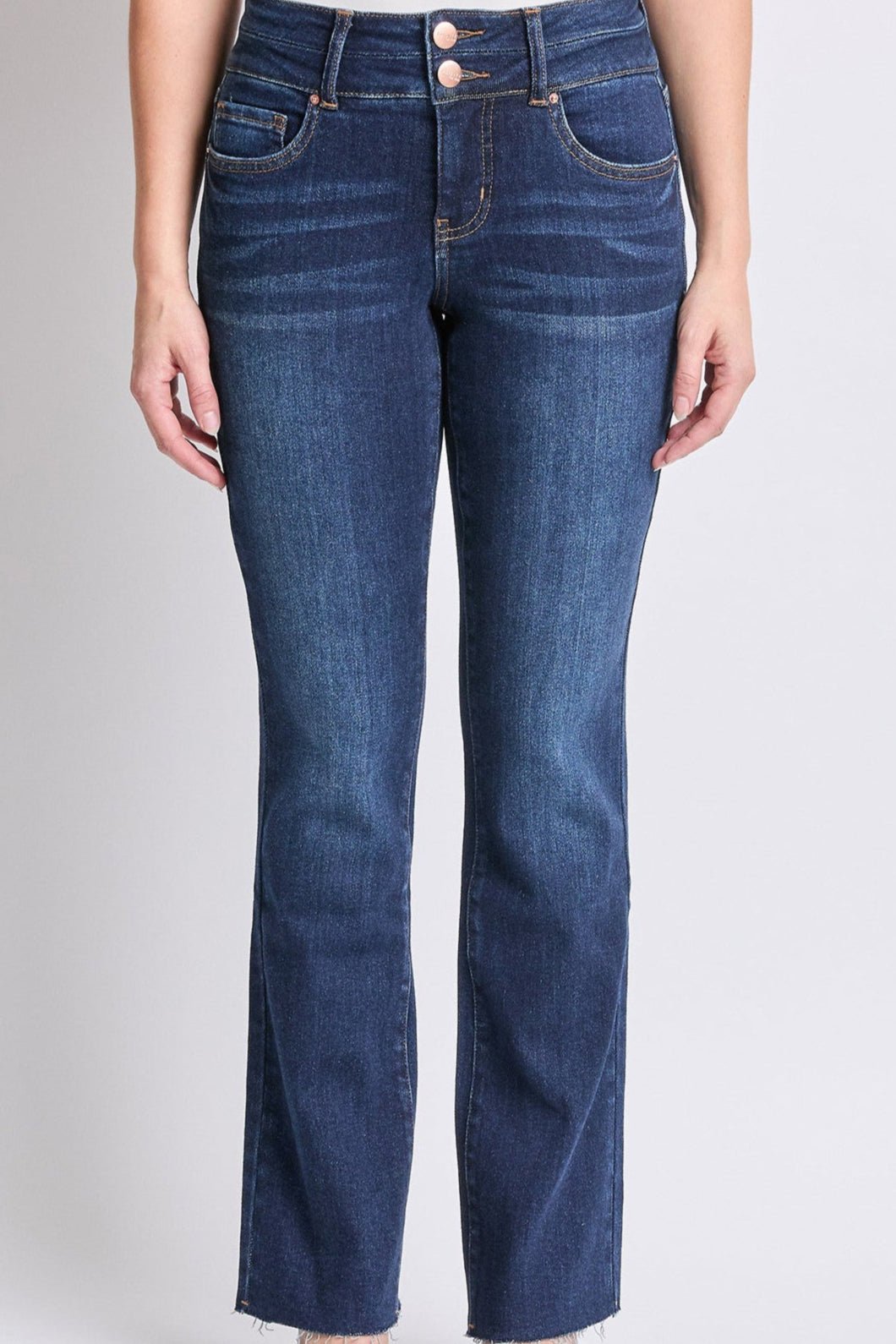 YMI Mid Rise Stretch Bootcut Jeans - Simply Amy